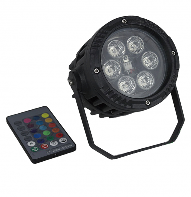 LED 6顆迷你型防水遙控Par燈 1