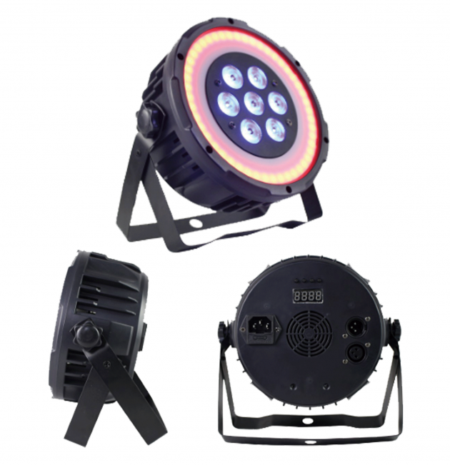 超薄型7顆幻彩Par燈 1