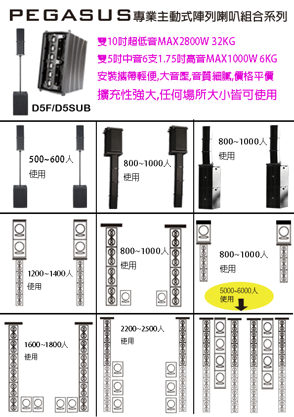 D5 Series 全頻主動式陣列喇叭 9