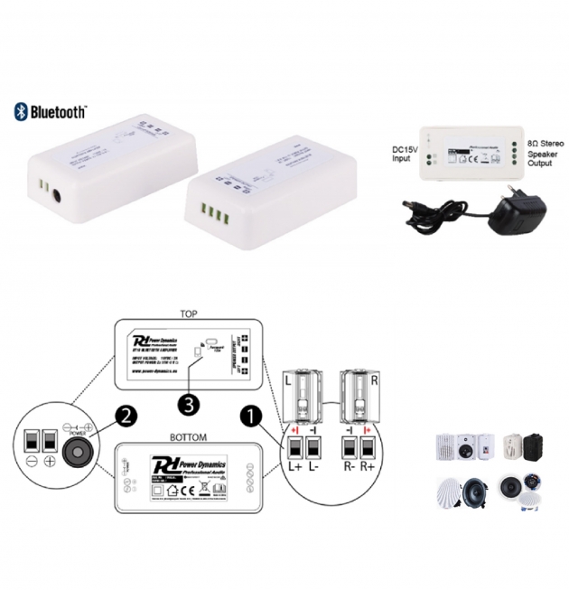 HD AMP30 外接式藍芽擴大機 (可搭配任何被動喇叭) 1