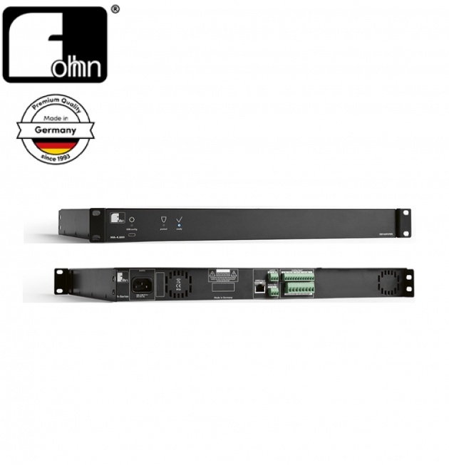 四通道數位網路DSP擴大機 Fohhn MA-4.600 (8Ω~70V-100V兩用型) 1