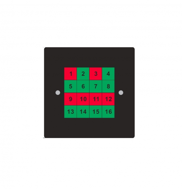 DMX RJ45 簡易型16鍵控制面板 1