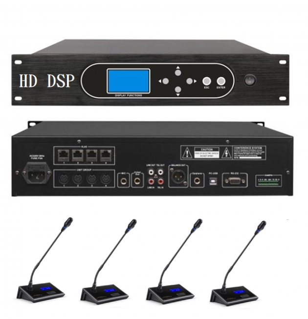 HD DSP 數位網路會議系統  HD DSP 1/2 主/列席麥克風 1