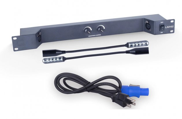 機架式鵝頸 LED 燈架燈 雙可調光 LED 燈 1