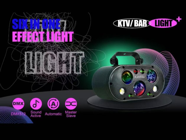 LED/雷射六合一KTV效果燈 1