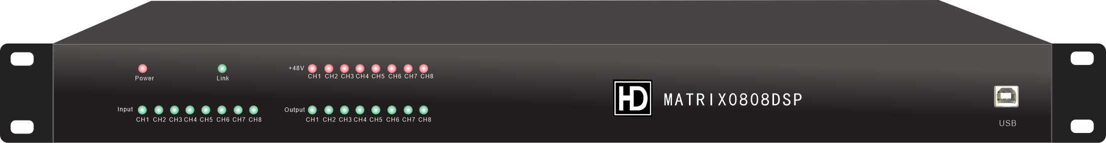 HD MATRIX 0808 DSP數位混音 矩陣處理器 1