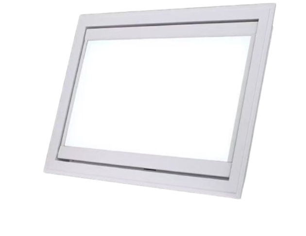 LED大功率雙色溫崁入式輕鋼架電動翻轉柔光板燈 1