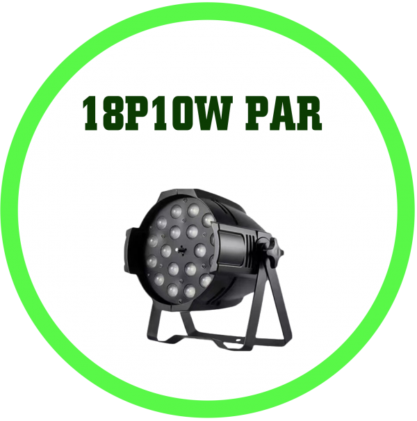 18顆10W調焦面光燈