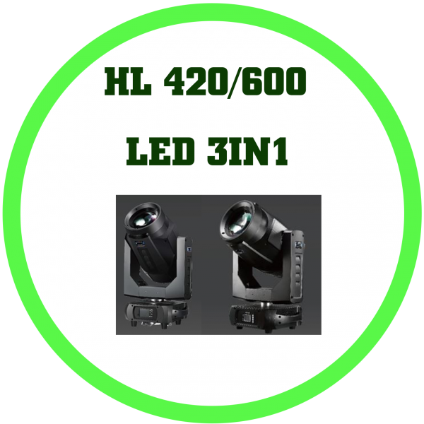Hi-LTTE LED 420W/600 3合1圖案搖頭燈