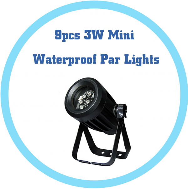 9顆3W迷你型防水Par燈