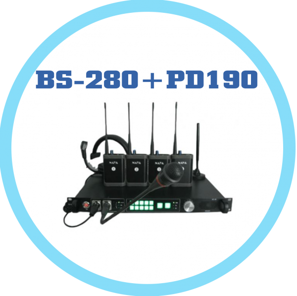 HDI BS-280+PD190 雙向無線對講(一套1對4) 簡易型攝影導播機