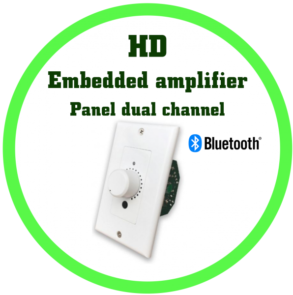 面板雙通道崁入式擴大機及藍芽功能