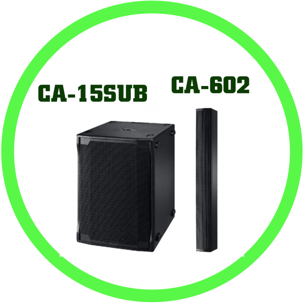 HD CA-15SUB DSP主動式超低音+ CA-602音柱陣列喇叭