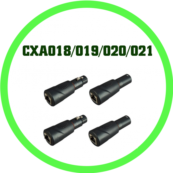 CXA018/019/020/021 DMX cannon轉網路連接器