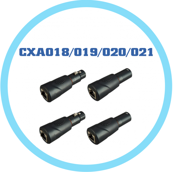 CXA018/019/020/021 DMX cannon轉網路連接器