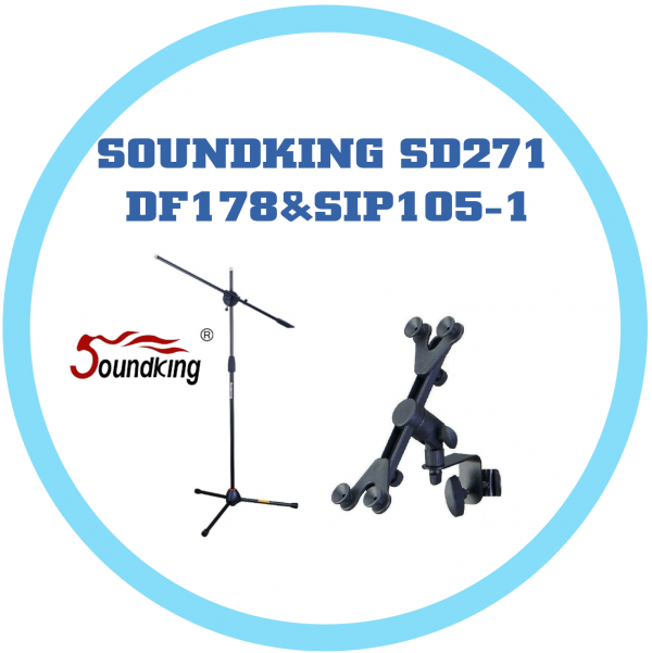 SOUNDKING SD271(麥克風立架)&DF178&SIP105-1(固定平板夾)
