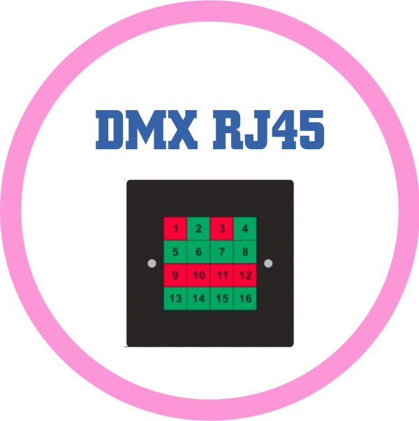 DMX RJ45 簡易型16鍵控制面板