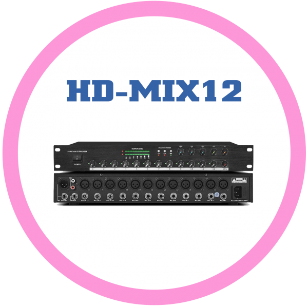 HD MIX12 多功能機櫃型混音器 工程款