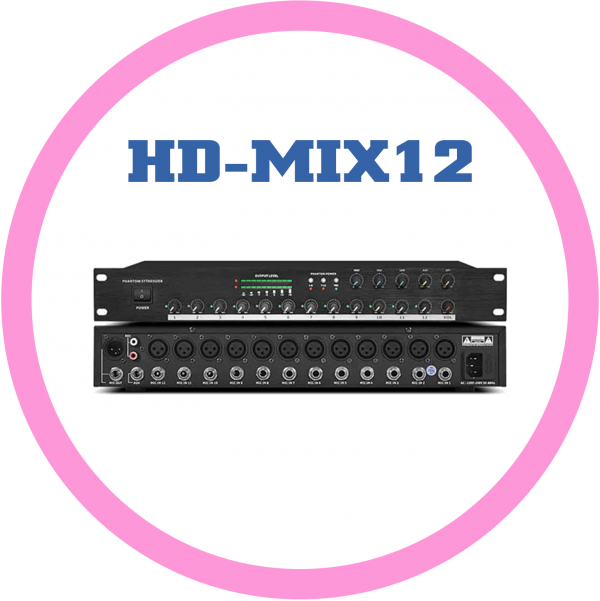 多功能機櫃型混音器HD-Mix12