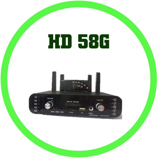 HD 58G 數位無線可分5區發射主機
