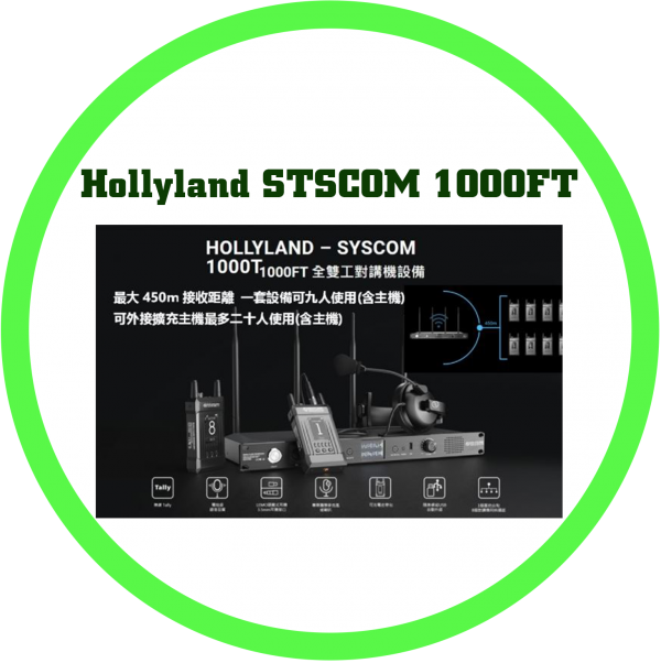 Hollyland STSCOM 1000FT 全雙工對講設備