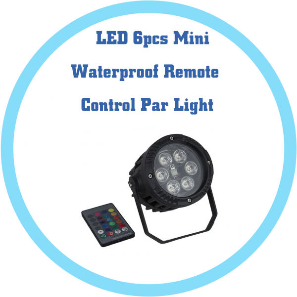 LED 6顆迷你型防水遙控Par燈
