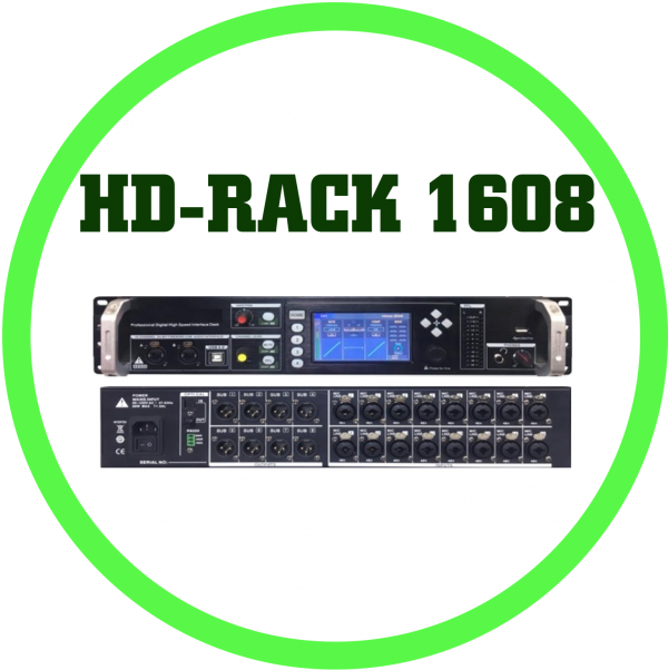 HD-RACK1608 數位觸控混音處理器