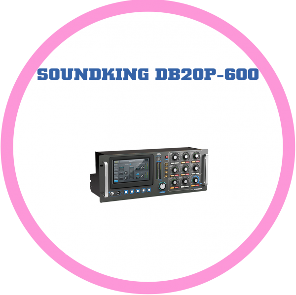 SOUNDKING DB20P-600 數位多功能矩陣觸控混音四通道擴大機