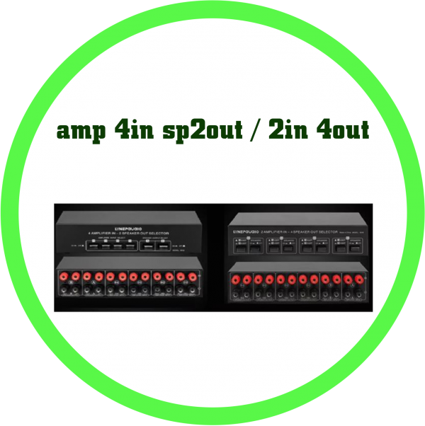 amp 4in sp2out / 2in 4out 喇叭切換器 $:3500/1台