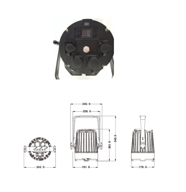 LED 防水60W 調焦Par燈 2
