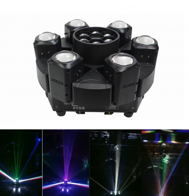 LED 6 x 10W光束及 6 x 40W蜂眼 推疊效果燈 1